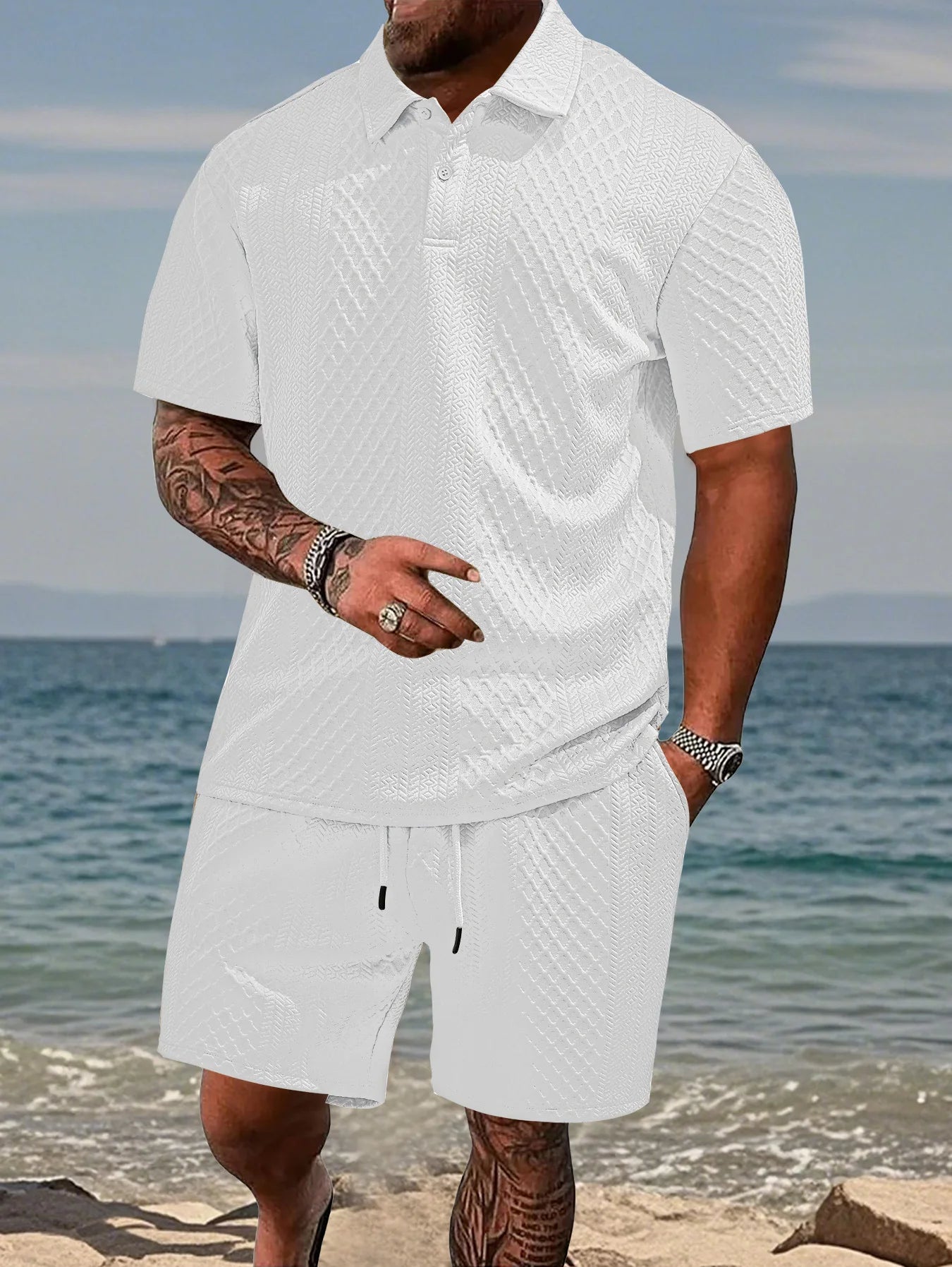 Esemble short t-shirt pour homme