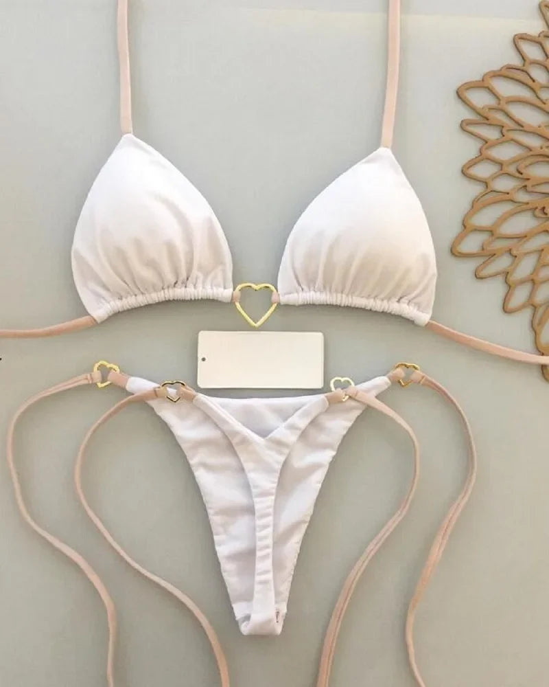 Bikini femme à coeur