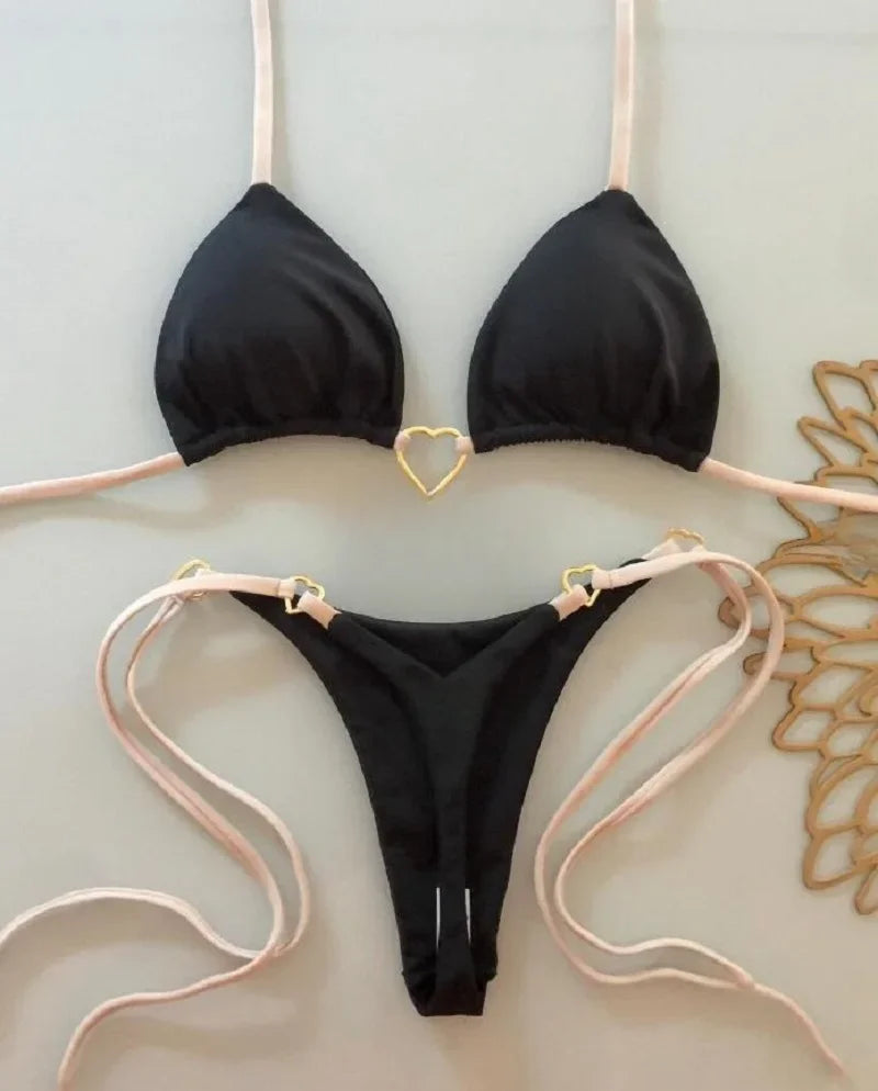 Bikini femme à coeur