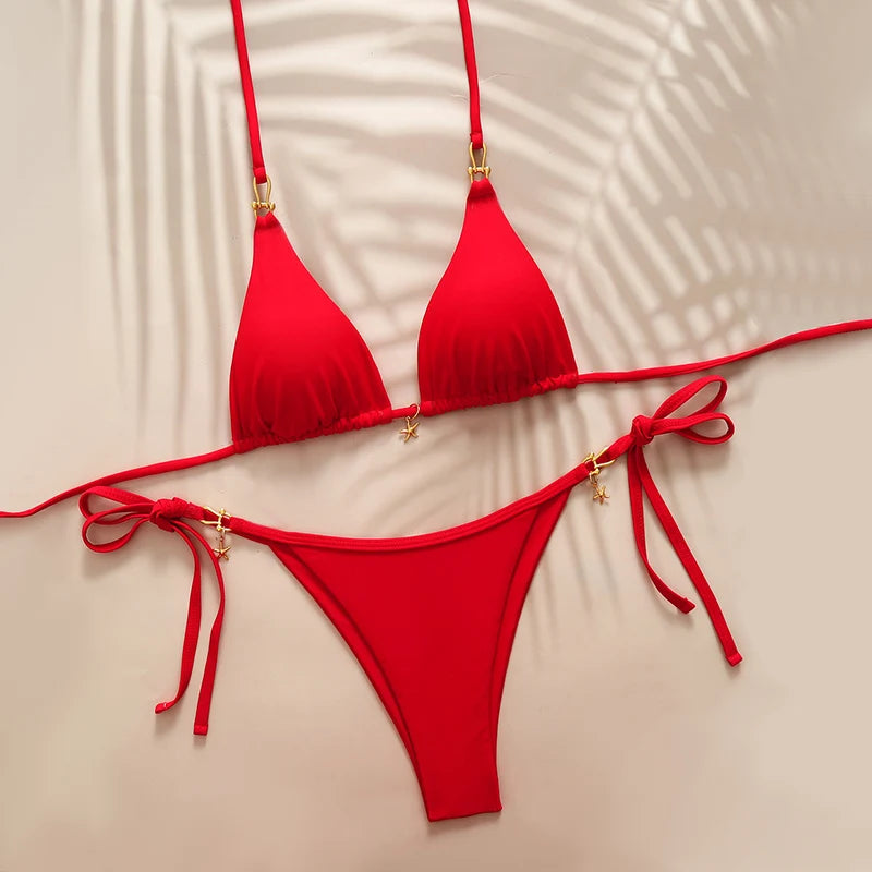 bikini femme etoilé