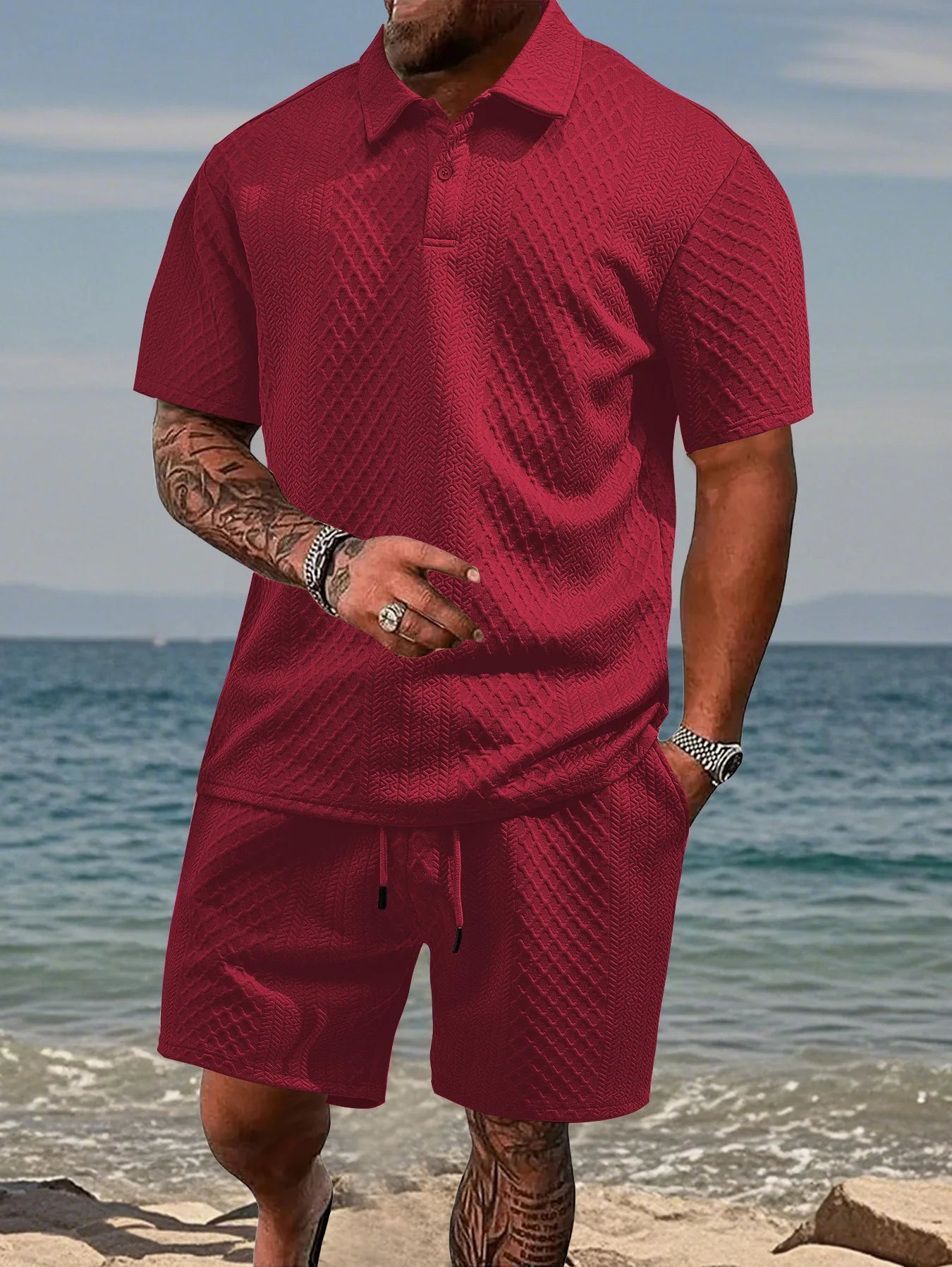 Esemble short t-shirt pour homme