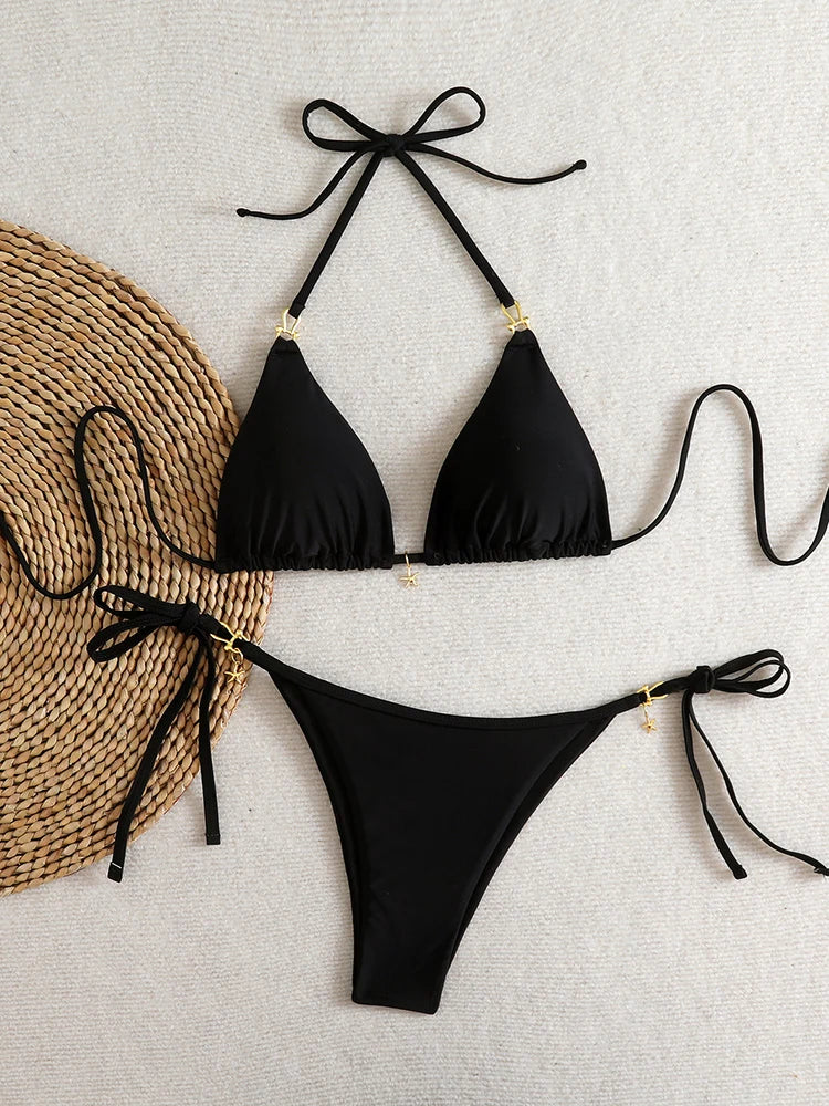 bikini femme etoilé