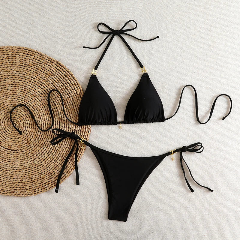 bikini femme etoilé