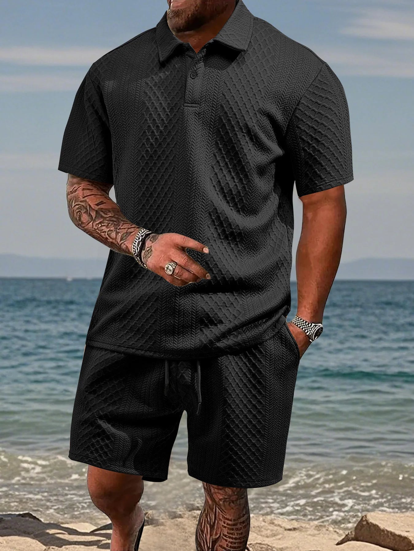 Esemble short t-shirt pour homme