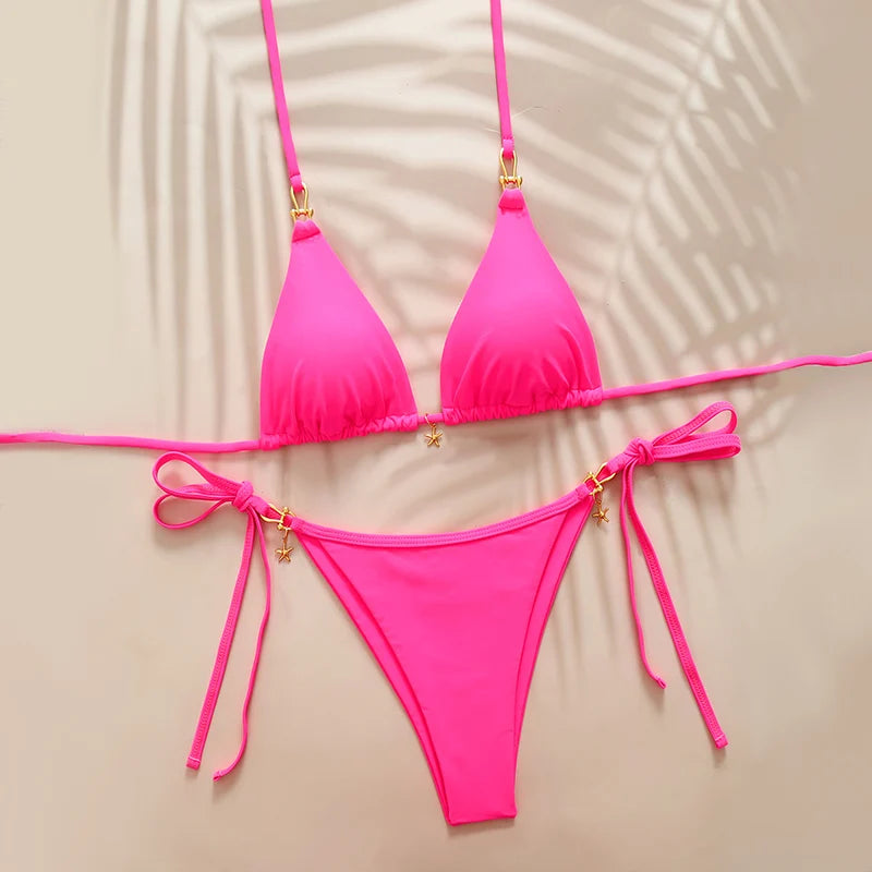bikini femme etoilé