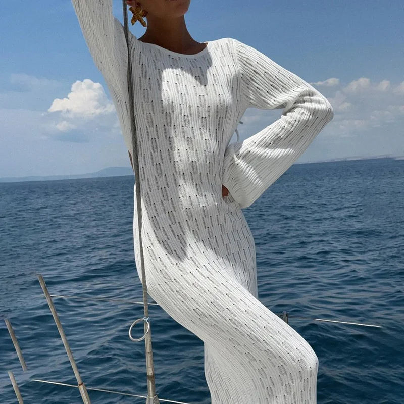 Robe à dos nu blanche