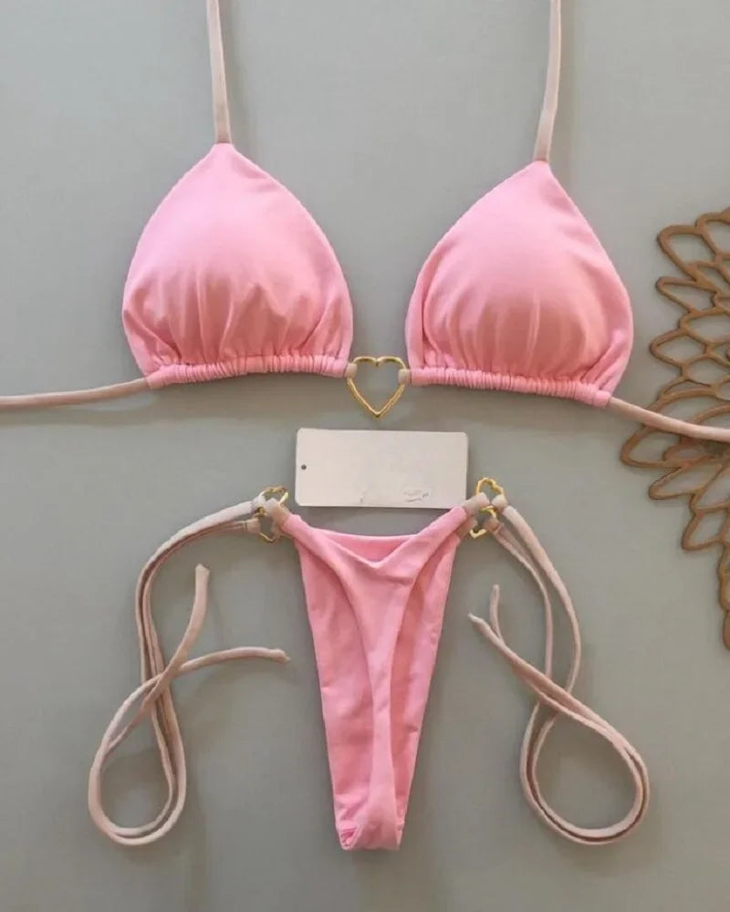 Bikini femme à coeur