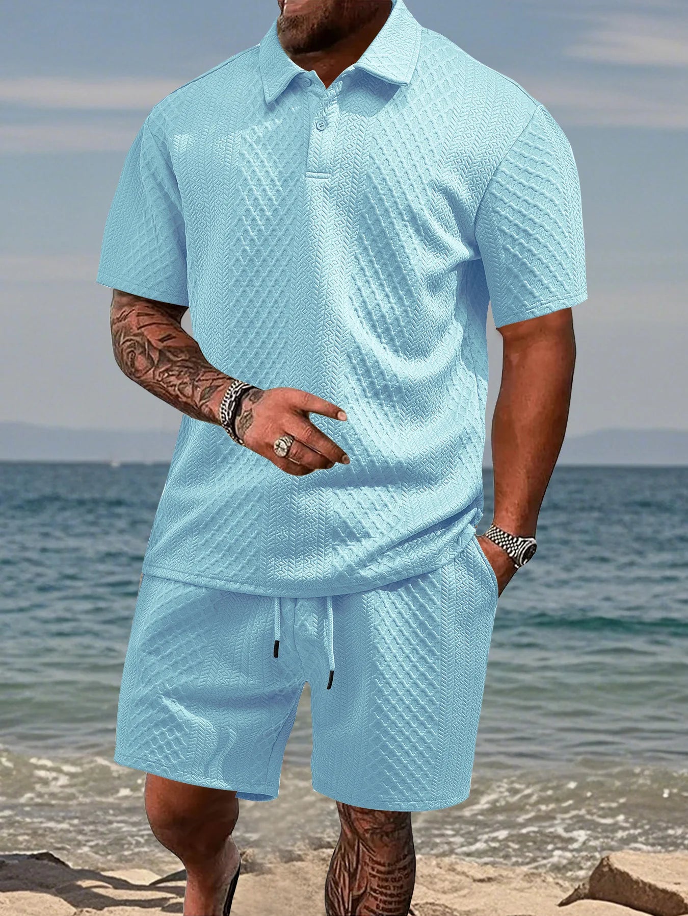 Esemble short t-shirt pour homme