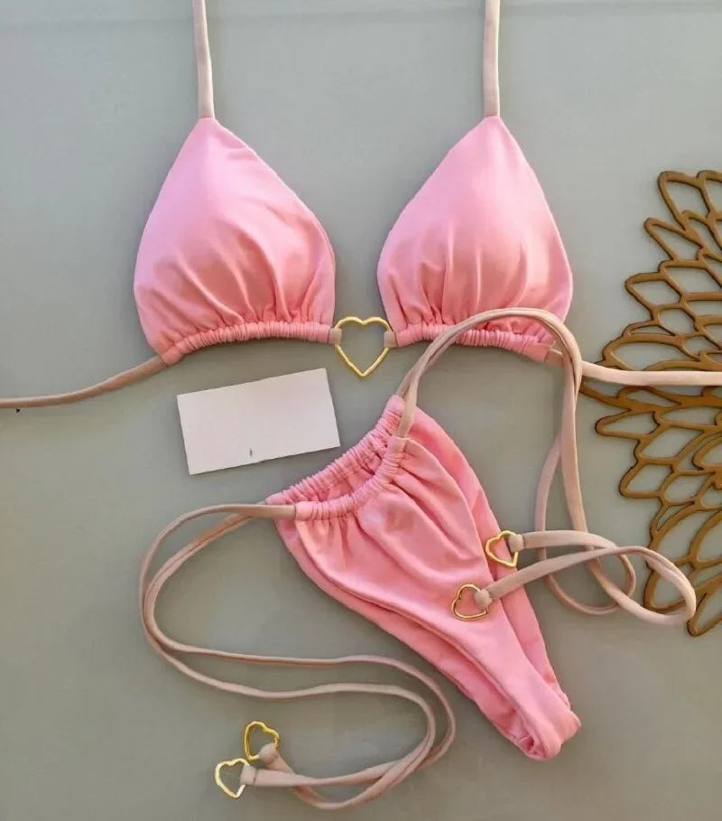 Bikini femme à coeur