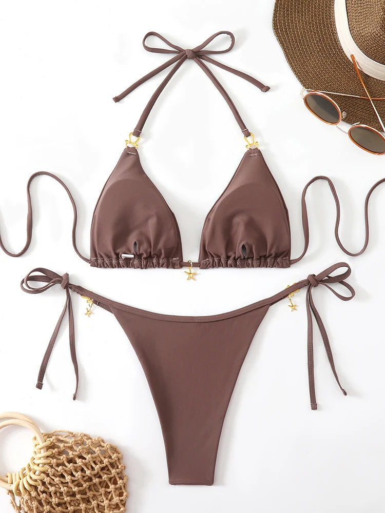 bikini femme etoilé